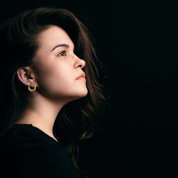 Chunky Hoop Gold Earrings - Picture 5 of 11